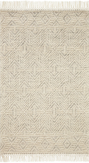 Loloi Noelle NOE-01 Cotton, Polyester, Wool, Viscose, Other Fibers Hand Woven Contemporary Rug NOELNOE-01IVBL90C0