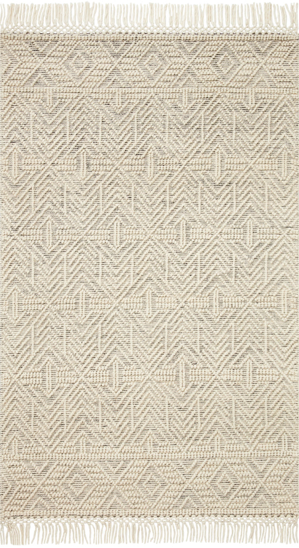 Loloi Noelle NOE-01 Cotton, Polyester, Wool, Viscose, Other Fibers Hand Woven Contemporary Rug NOELNOE-01IVBL90C0