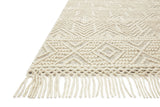 Loloi Noelle NOE-01 Cotton, Polyester, Wool, Viscose, Other Fibers Hand Woven Contemporary Rug NOELNOE-01IVBL90C0