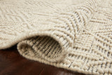 Loloi Noelle NOE-01 Cotton, Polyester, Wool, Viscose, Other Fibers Hand Woven Contemporary Rug NOELNOE-01IVBL90C0