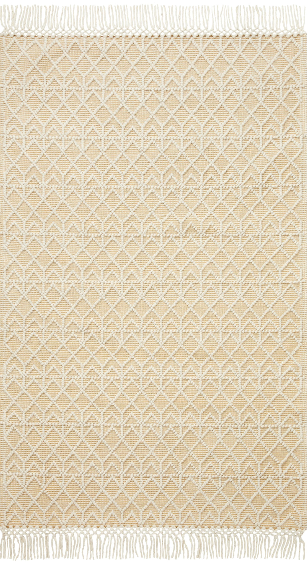 Loloi Noelle NOE-06 Cotton, Polyester, Wool, Viscose, Other Fibers Hand Woven Contemporary Rug NOELNOE-06IVGO90C0