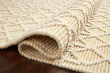 Loloi Noelle NOE-06 Cotton, Polyester, Wool, Viscose, Other Fibers Hand Woven Contemporary Rug NOELNOE-06IVGO90C0