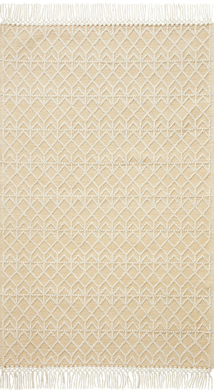 Loloi Noelle NOE-06 Cotton, Polyester, Wool, Viscose, Other Fibers Hand Woven Contemporary Rug NOELNOE-06IVGO90C0