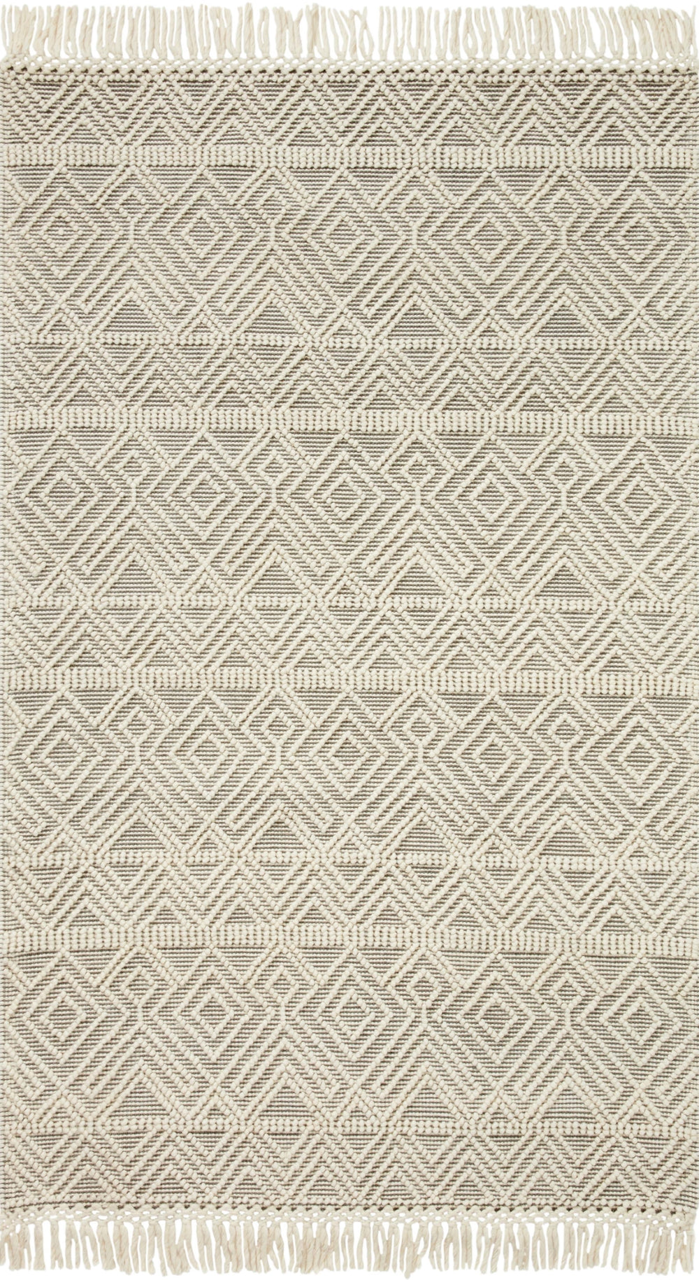 Loloi Noelle NOE-07 Cotton, Polyester, Wool, Viscose, Other Fibers Hand Woven Contemporary Rug NOELNOE-07IVGY90C0