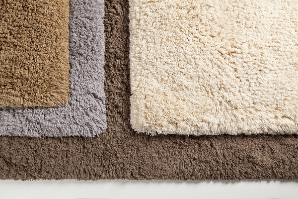 Chandra Rugs Noely 80% Wool + 20% Cotton Hand-Woven Shag Rug Taupe 7'9 x 10'6