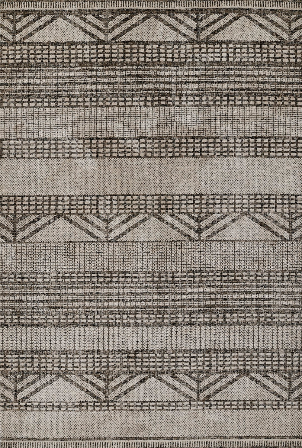 Momeni Noho NO-01 Machine Made Contemporary Geometric Indoor Area Rug Sand 9'3" x 12'6" NOHO0NO-01SND93C6