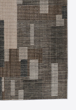 Momeni Noho NO-03 Machine Made Contemporary Geometric Indoor Area Rug Grey 9'3" x 12'6" NOHO0NO-03GRY93C6