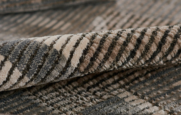 Momeni Noho NO-03 Machine Made Contemporary Geometric Indoor Area Rug Grey 9'3" x 12'6" NOHO0NO-03GRY93C6