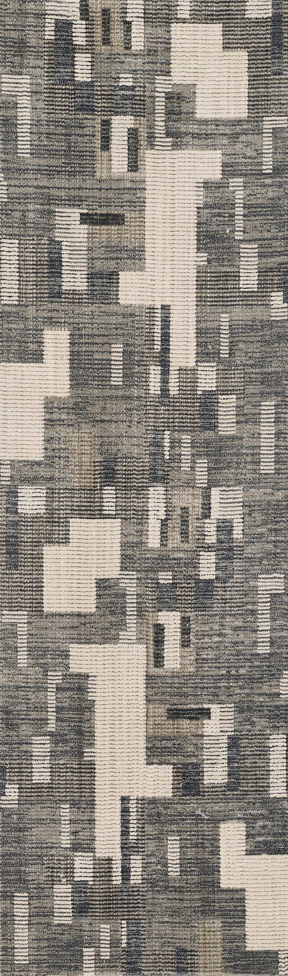Momeni Noho NO-03 Machine Made Contemporary Geometric Indoor Area Rug Grey 9'3" x 12'6" NOHO0NO-03GRY93C6