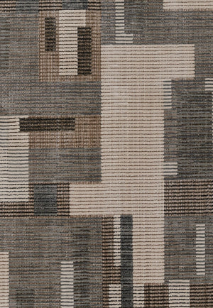 Momeni Noho NO-03 Machine Made Contemporary Geometric Indoor Area Rug Grey 9'3" x 12'6" NOHO0NO-03GRY93C6