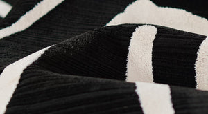 Momeni Noho NO-04 Machine Made Contemporary Geometric Indoor Area Rug Black 9'3" x 12'6" NOHO0NO-04BLK93C6