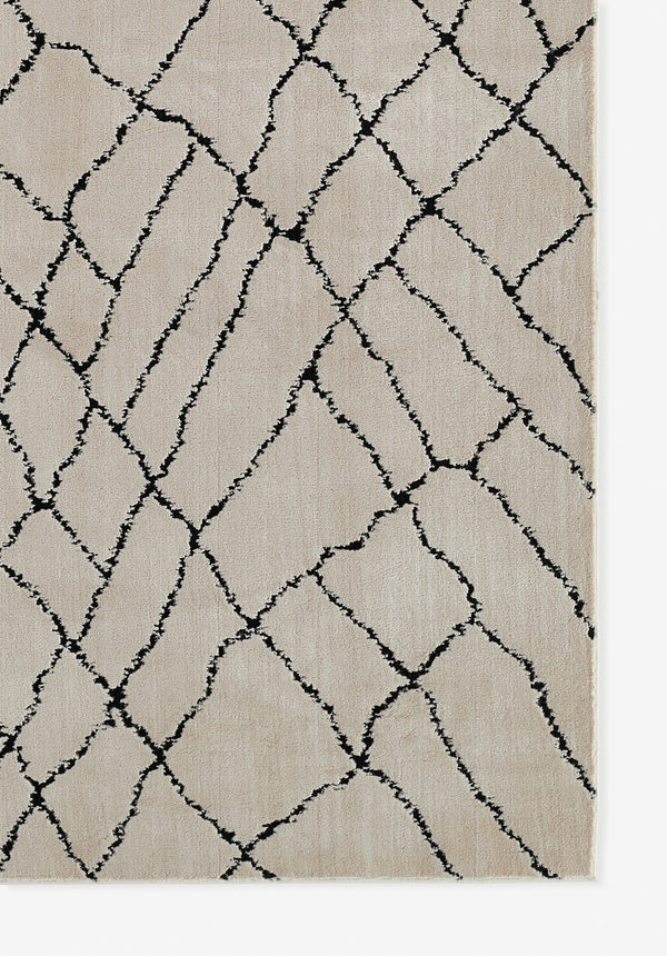 Momeni Noho NO-05 Machine Made Contemporary Moroccan Indoor Area Rug Ivory 9'3" x 12'6" NOHO0NO-05IVY93C6