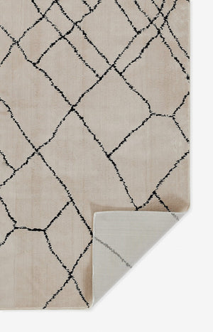 Momeni Noho NO-05 Machine Made Contemporary Moroccan Indoor Area Rug Ivory 9'3" x 12'6" NOHO0NO-05IVY93C6