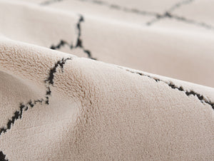 Momeni Noho NO-05 Machine Made Contemporary Moroccan Indoor Area Rug Ivory 9'3" x 12'6" NOHO0NO-05IVY93C6