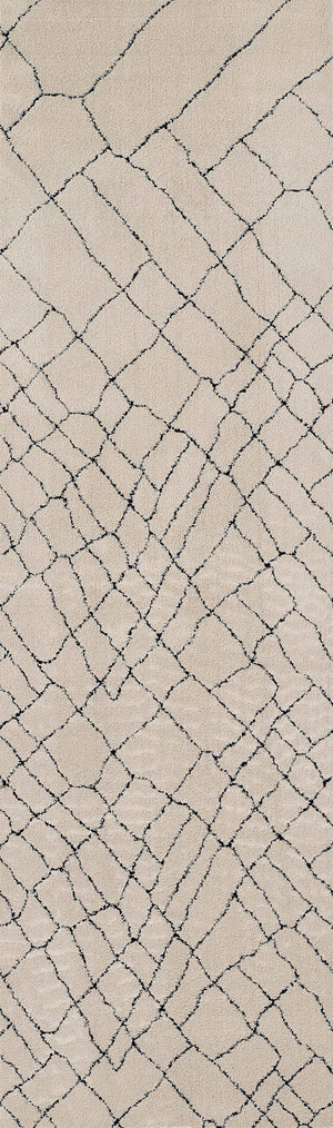 Momeni Noho NO-05 Machine Made Contemporary Moroccan Indoor Area Rug Ivory 9'3" x 12'6" NOHO0NO-05IVY93C6