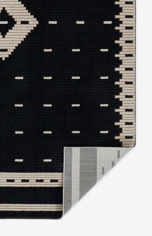 Momeni Noho NO-06 Machine Made Contemporary Geometric Indoor Area Rug Black 9'3" x 12'6" NOHO0NO-06BLK93C6