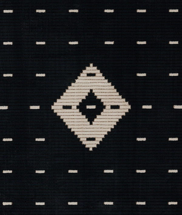 Momeni Noho NO-06 Machine Made Contemporary Geometric Indoor Area Rug Black 9'3" x 12'6" NOHO0NO-06BLK93C6