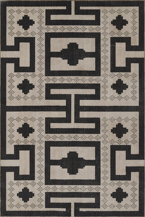 Momeni Noho NO-08 Machine Made Contemporary Geometric Indoor Area Rug Ivory 9'3" x 12'6" NOHO0NO-08IVY93C6