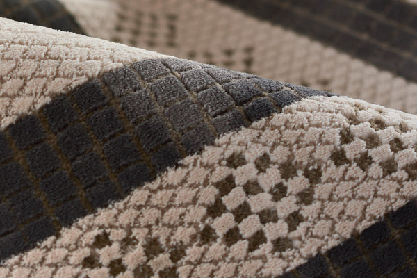 Momeni Noho NO-08 Machine Made Contemporary Geometric Indoor Area Rug Ivory 9'3" x 12'6" NOHO0NO-08IVY93C6