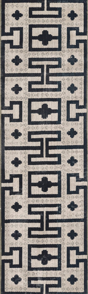 Momeni Noho NO-08 Machine Made Contemporary Geometric Indoor Area Rug Ivory 9'3" x 12'6" NOHO0NO-08IVY93C6