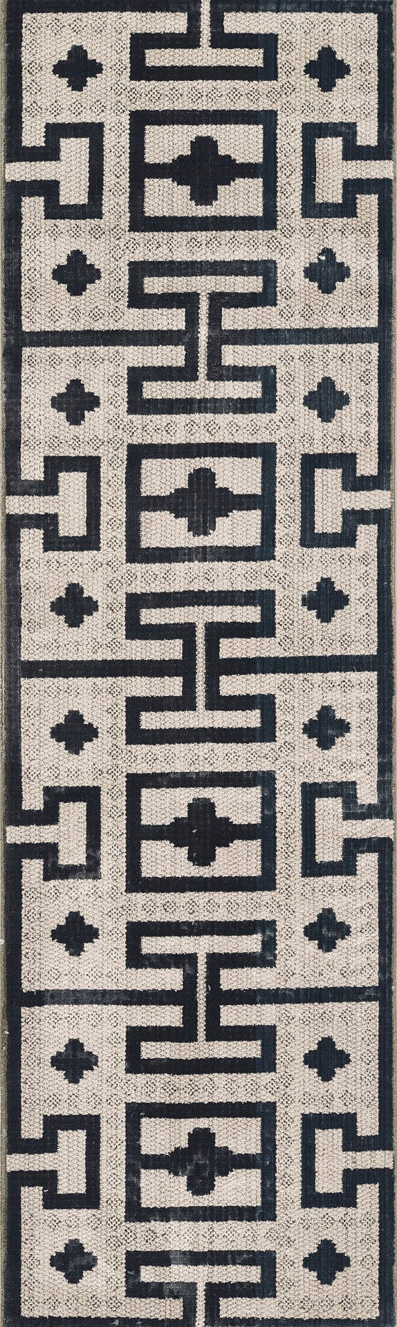 Momeni Noho NO-08 Machine Made Contemporary Geometric Indoor Area Rug Ivory 9'3" x 12'6" NOHO0NO-08IVY93C6
