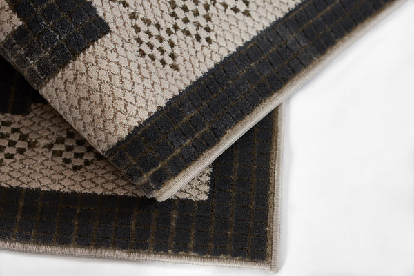 Momeni Noho NO-08 Machine Made Contemporary Geometric Indoor Area Rug Ivory 9'3" x 12'6" NOHO0NO-08IVY93C6