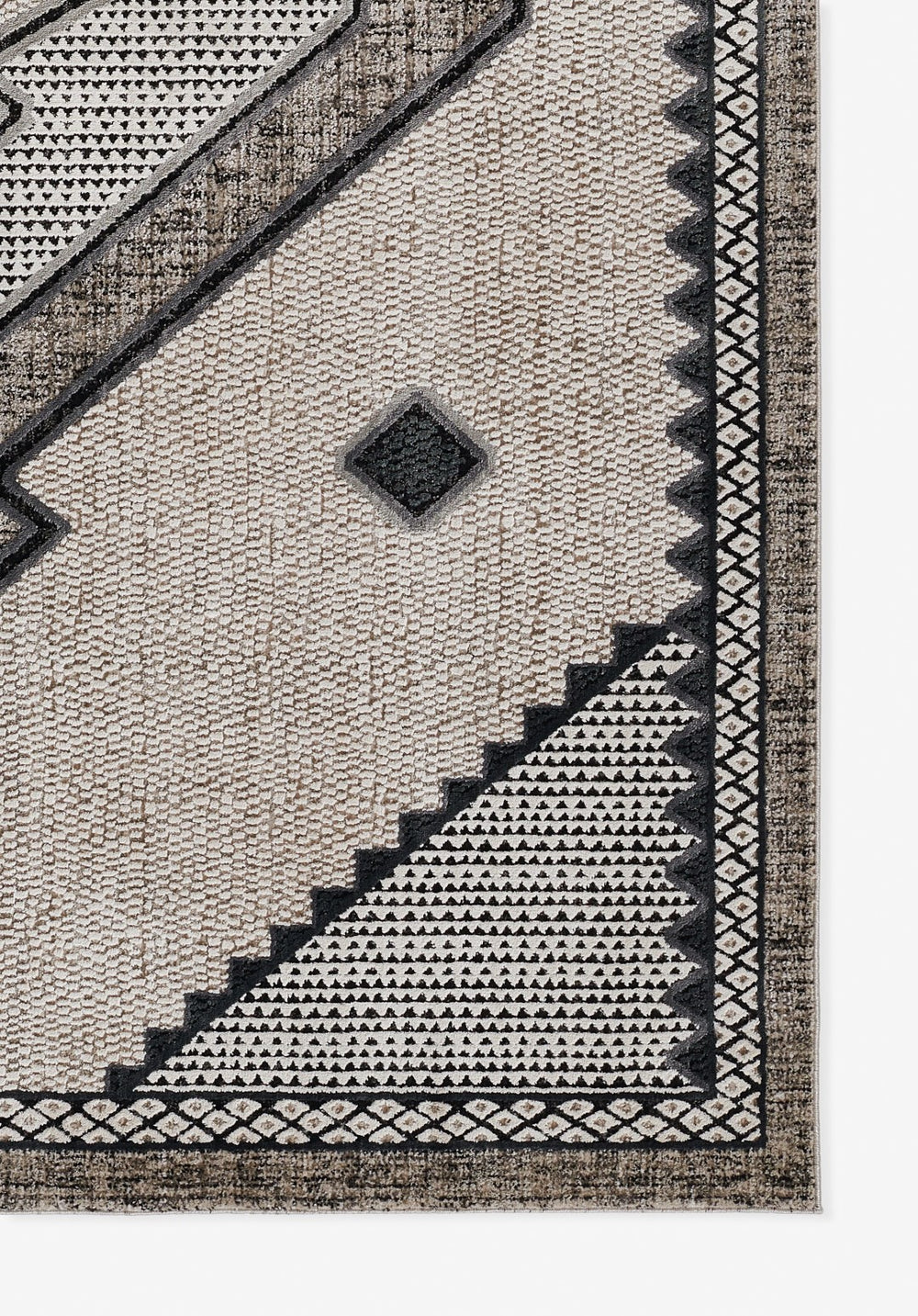 Momeni Noho NO-09 Machine Made Contemporary Medallion Indoor Area Rug Ivory 9'3" x 12'6" NOHO0NO-09IVY93C6