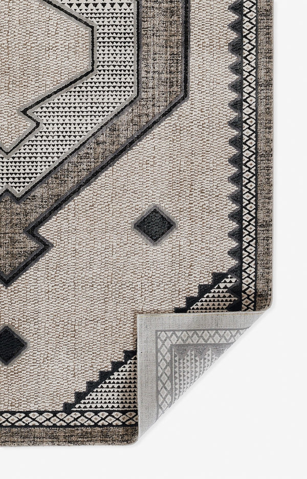 Momeni Noho NO-09 Machine Made Contemporary Medallion Indoor Area Rug Ivory 9'3" x 12'6" NOHO0NO-09IVY93C6