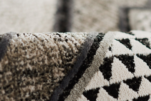 Momeni Noho NO-09 Machine Made Contemporary Medallion Indoor Area Rug Ivory 9'3" x 12'6" NOHO0NO-09IVY93C6