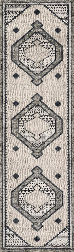 Momeni Noho NO-09 Machine Made Contemporary Medallion Indoor Area Rug Ivory 9'3" x 12'6" NOHO0NO-09IVY93C6