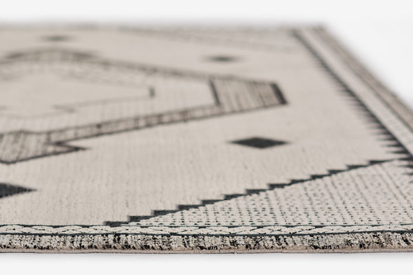 Momeni Noho NO-09 Machine Made Contemporary Medallion Indoor Area Rug Ivory 9'3" x 12'6" NOHO0NO-09IVY93C6