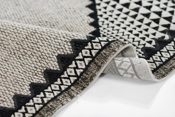 Momeni Noho NO-09 Machine Made Contemporary Medallion Indoor Area Rug Ivory 9'3" x 12'6" NOHO0NO-09IVY93C6