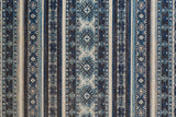 Nolan Vinatge Style Tribal Kazak Rug, River Blue/Dark Gray, 7ft-9in x 10ft-6in