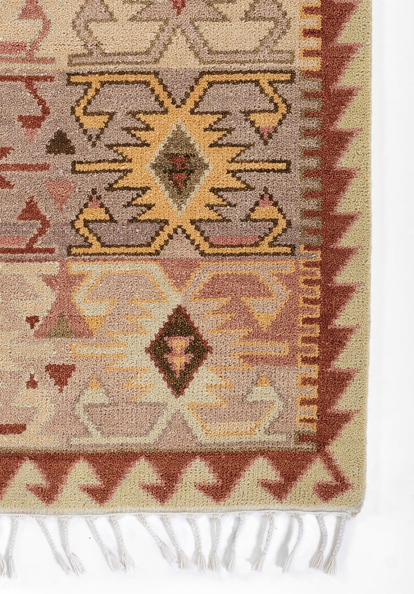 Momeni Nomad NOM-1 Hand Knotted Traditional Tribal Indoor Area Rug Rust 9' x 12' NOMADNOM-1RST90C0