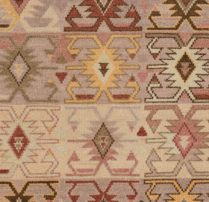 Momeni Nomad NOM-1 Hand Knotted Traditional Tribal Indoor Area Rug Rust 9' x 12' NOMADNOM-1RST90C0