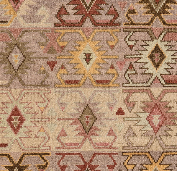 Momeni Nomad NOM-1 Hand Knotted Traditional Tribal Indoor Area Rug Rust 9' x 12' NOMADNOM-1RST90C0