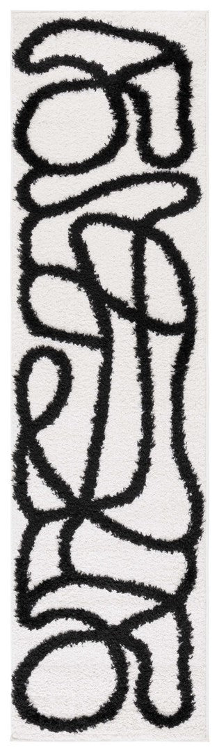 Safavieh Norway 202 Modern Power Loomed Rug Ivory / Black NOR202A-9