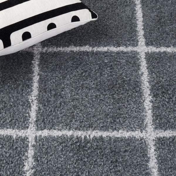 Safavieh Norway 206 Modern Power Loomed Rug Dark Grey / Light Grey NOR206F-9