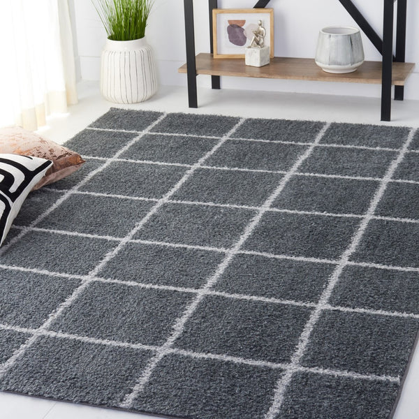 Safavieh Norway 206 Modern Power Loomed Rug Dark Grey / Light Grey NOR206F-9