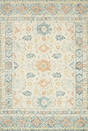 Loloi Norabel NOR-01 100% Wool Pile Hooked Contemporary Rug NORBNOR-01IVML93D0