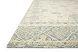 Loloi Norabel NOR-01 100% Wool Pile Hooked Contemporary Rug NORBNOR-01IVSL93D0