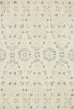 Loloi Norabel NOR-02 100% Wool Pile Hooked Contemporary Rug NORBNOR-02IVGY93D0