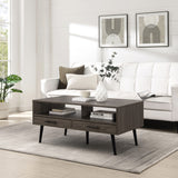 Walker Edison Nora Contemporary/Modern 40" Coffee Table with Hairpin Legs NORL1KSG