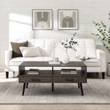 Walker Edison Nora Contemporary/Modern 40" Coffee Table with Hairpin Legs NORL1KSG