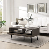 Walker Edison Nora Contemporary/Modern 40" Coffee Table with Hairpin Legs NORL1KSG