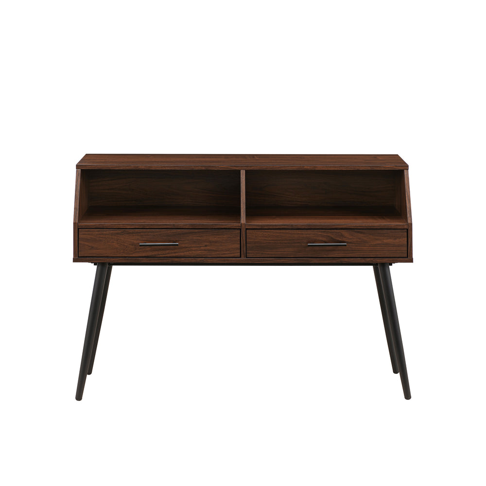 Walker Edison Nora Contemporary/Modern 44" Contemporary 2-Drawer Entry Table NORL2KDW