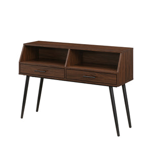 Walker Edison Nora Contemporary/Modern 44" Contemporary 2-Drawer Entry Table NORL2KDW