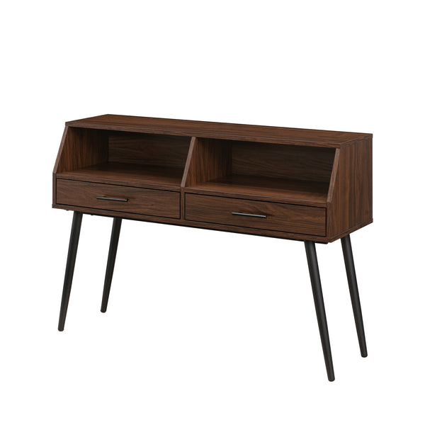 Walker Edison Nora Contemporary/Modern 44" Contemporary 2-Drawer Entry Table NORL2KDW