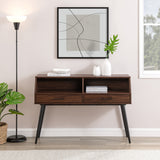 Walker Edison Nora Contemporary/Modern 44" Contemporary 2-Drawer Entry Table NORL2KDW