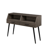 Walker Edison Nora Contemporary/Modern 44" Contemporary 2-Drawer Entry Table NORL2KSG